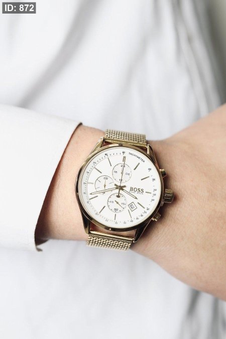 boss watch - gold -white