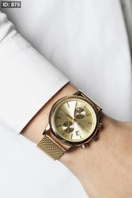 boss watch - gold