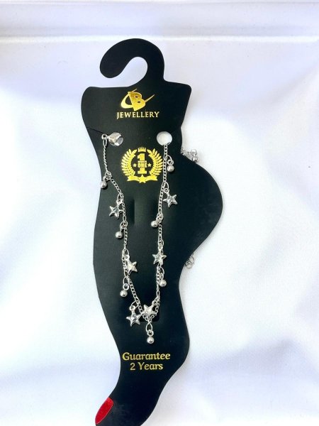 خلخال النجوم الفضية