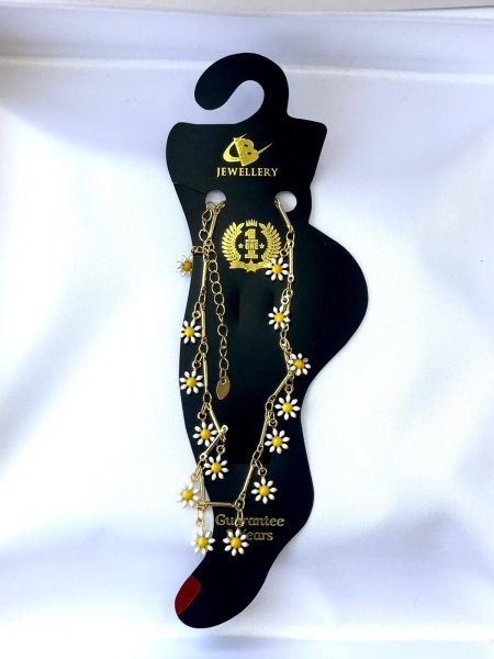 خلخال بورود ذهبي