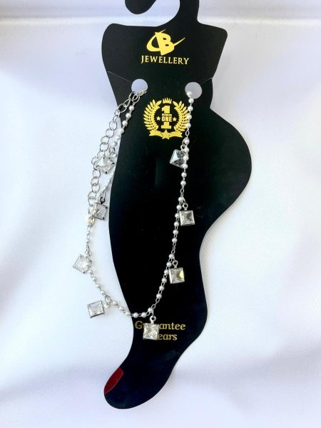 خلخال مربعات الكرستال