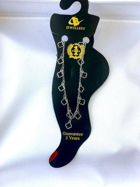 خلخال على شكل ورقة الحظ فارغة