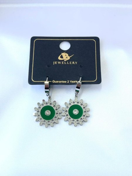 طقم حلق فضي